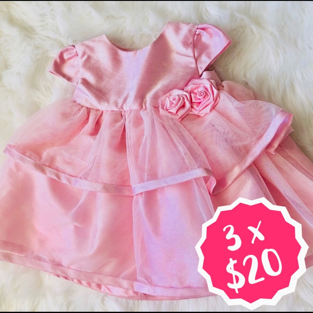 (3x$20) 💕Carter’s Baby Light Pink Dress 💕